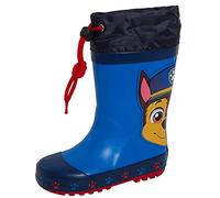 Bottes en caoutchouc PAW PATROL pour garçons et filles - Chase Marshall - Bottes de pluie pour enfants - Multicolore, bleu marine, 24 EU