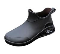 Bottes en caoutchouc pieds nus pour homme - Bottes de pêche courtes en EVA - Chaussures de travail - Bottes western - Bottes de marche avec le chien - Légères - Chaussures de jardin - Bottes