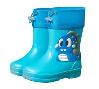 Bottes en caoutchouc pour bébé | Cordon de serrage, finition pailletée scintillante, forme bout rond, tige haute et fine, coque supérieure en polyuréthane