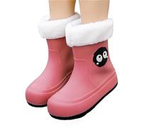 Bottes en caoutchouc pour enfants avec semelle en caoutchouc et semelle structurée pour les élèves du primaire, Rose, 31 EU