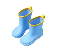 Bottes en caoutchouc pour enfants, imperméables, antidérapantes, confortables, légères comme une plume, pour tout-petits, pluie et boue, bleu, 35 EU