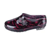 Bottes en caoutchouc pour femme à talon bas et bout rond antidérapantes, résistantes à l'eau, respirantes, faciles à mettre et à enlever, faciles à nettoyer, bottes de pêche, lavage de voiture