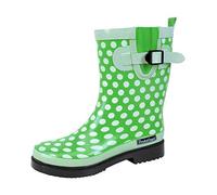 Bottes en caoutchouc pour femme - Avec manchette et semelle intérieure profilée, Femme, vert clair, 37 EU