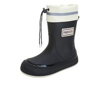 Bottes en caoutchouc pour femme, bottes de pluie mi-hautes, doublure chaude, chaussures de jardin, imperméables, antidérapantes et résistantes à l'abrasion, à semelle épaisse, bottes de pêche en plein