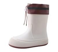 Bottes en caoutchouc pour femme - Bottes mi-hautes imperméables - Pieds larges - Chaussures de jardin élastiques - Élégantes - Confortables et respirantes - Chaussures de jardin unisexes