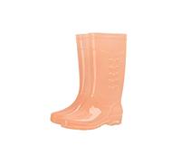 Bottes en caoutchouc pour femme, entièrement imperméables, confortables, décontractées, antidérapantes, élégantes, transparentes, légères, faciles à nettoyer pour l'extérieur, Orange, 38.5 EU