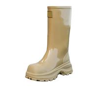 Bottes en caoutchouc pour femme - Membrane imperméable - Antidérapantes - Résistantes à l'abrasion - Pour l'hiver et l'extérieur, Jaune 04, 36 EU
