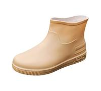 Bottes en caoutchouc pour femmes - Bottes de pluie mi-hautes - Imperméables - Antidérapantes - Chaussures de pluie - Bottines courtes - Bottines respirantes - Bottes à tige large - Bottes confortables