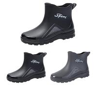 Bottes en caoutchouc pour homme - 43 - Sans doublure intérieure - Bottes d'été pour homme - Légères et respirantes - Antidérapantes - Bottes de pluie - Bottes de jardin - Bottes de transition