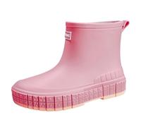 Bottes en Caoutchouc pour Homme et Femme Bottine Imperméables Confort Montante Unisexes Courtes Cheville Antidérapant Rembourrage EVA Protective Footwear Dull