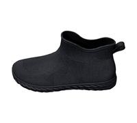 Bottes en Caoutchouc pour Homme et Femme Bottines d'hiver de Sécurité Antidérapant PVC Antidérapantes Doublure Tissu Rembourrage EVA Protective Footwear Dull