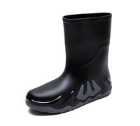 Bottes en Caoutchouc pour Homme et Femme de Travail Imperméables Dessus Rond Chaussures Confortables légantes Légère Bottines Pluie Courtes Confortable Antidérapant