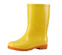 Bottes en Caoutchouc pour Homme et Femme Extérieur Imperméable l'eau Bottines de Sécurité Antidérapant Imperméables légantes Doublure Tissu Pluie Confortable Jardin