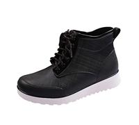 Bottes en Caoutchouc pour Homme et Femme Extérieur Imperméable l'eau Dessus Rond Chaussures d'eau Basses Cheville Antidérapant de Pluie la Mode Confortable