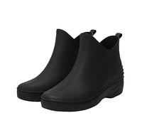 Bottes en Caoutchouc pour Homme et Femme Extérieur Imperméable l'eau habillées Chaussures d'eau Basses Tendance Sécurité au Travail Formateurs Doublées Chaudes de Pluie Courtes
