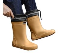 Bottes en Caoutchouc pour Homme Femme de Pluie doublées Protection Contre Les claboussures résistantes aux intempéries sécurité Industrie Jardin décontractées l'équitation