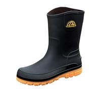 Bottes en caoutchouc pour hommes tendance, bottes antidérapantes en caoutchouc à tige moyenne, protection contre les éclaboussures, idéales pour la saison des pluies, fabriquées avec soin, pour