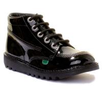 Kickers Junior Kick Hi Noir Verni - 1-KF0000579BXW