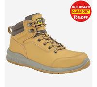 Bottes En Cuir À Lacets De Sécurité Pour Hommes Grafters Tan