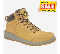 Bottes En Cuir À Lacets De Sécurité Pour Hommes Grafters Tan