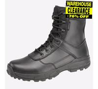 Grafters Bottes Viper Ambush Cuir Imperméable À Lacets Hommes Noir