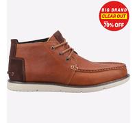 Toms Hommes Navi Moc Chukka Bottes Cuir à Lacets Brun