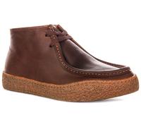 Bottes En Cuir Caoutchouc Décontractées Montantes Pour Hommes Marron EU 41-46