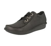 Clarks Fille Funny Dream Derbys, Black Leather 20306639, 35.5 EU