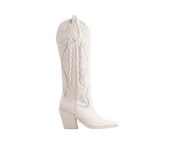 Bottes en cuir femme Bronx New-Kole Western Blanc 38