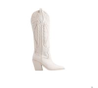 Bottes en cuir femme Bronx New-Kole Western Blanc 38