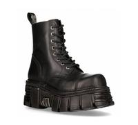 Bottes En Cuir Militaire Unisexe NEW ROCK ORIGINAL Plateforme M.NEWMILI083-S39