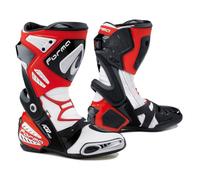 Bottes en cuir Racing Forma Ice Pro Rouge Blanc Noir