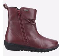 Fleet & Foster Femmes Brecknock Décontracté Mode Cuir Fermeture Bottes Bordeaux