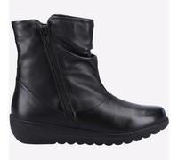 Fleet & Foster Femmes Brecknock Décontracté Mode Cuir Fermeture Bottes Noir