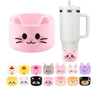 Bottes en silicone en forme d'animal mignon pour Stanley, 1180 ml, housse de protection pour fond de bouteille pour gobelet, bottes Stanley de 20 à 887,5 g, accessoires de tasse pour Quencher IceFlow