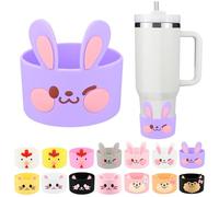 Bottes en silicone en forme d'animal mignon pour Stanley, 1180 ml, housse de protection pour fond de bouteille pour gobelet, bottes Stanley de 20 à 887,5 g, accessoires de tasse pour Quencher IceFlow