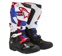 Alpinestars Honda Tech 7 Enduro Drystar Bottes de motocross imperméables, noir-blanc-rouge-bleu, taille 43 pour homme