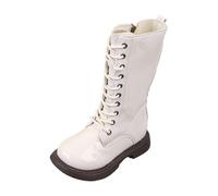 Bottes Enfant 23 - Longues pour Filles De Neige Mi-Mollet Chaudes d'hiver avec Semelle Antidérapante Synthétique pour Les Tout-Petits Et Les Enfants Qui Jouent en Plein Air (Beige 26 Toddler)
