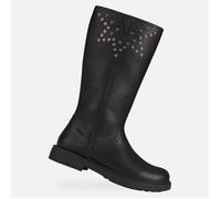 Bottes Enfant Fille - JR ECLAIR - Noir - Effet cuir foulonné - Clous martelés - Respirantes 29