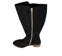 Bottes Equitation Western Femme Mollet Large Classiques Bottes mi Mollet Talon Haut Sexy Confortable Daim Botte Montantes Hipster Club Fête Escarpins Haute Botte au-dessus du Genou Élégants Boots