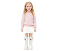 Bottes et Bottines Fille de Cowboy à Lacets Botte de Combat Punk Gothique Bottine avec Fermeture Éclair Confortables à Bout Rond Mode Chaussures Enfants Chaudes Bottes d'équitation mi-Mollet