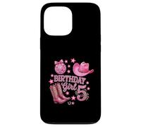 Bottes et Chapeau de Cowgirl pour 5ème Anniversaire Rose Disco Western Coque pour iPhone 13 Pro Max