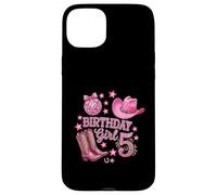 Bottes et Chapeau de Cowgirl pour 5ème Anniversaire Rose Disco Western Coque pour iPhone 15 Plus