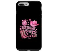 Bottes et Chapeau de Cowgirl pour 5ème Anniversaire Rose Disco Western Coque pour iPhone 7 Plus/8 Plus