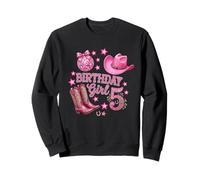 Bottes et Chapeau de Cowgirl pour 5ème Anniversaire Rose Disco Western Sweatshirt