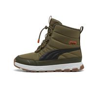 PUMA Bottes Evolve Enfant et Adolescent 37.5, Olive Black Orange Glo Green