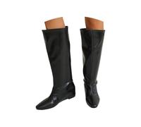 Bottes Femme Bottes Hautes Longues Chevalier Pointe Fine Compensées Élégantes Grande Taille Style Mode Confortable Automne Hiver Quotidien