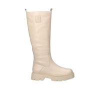 Bottes Femme - Caprice - NUDE CASUAL CLOSED BOOTS - Cuir - Beige - Talon Plat - Hauteur Moyenne 39