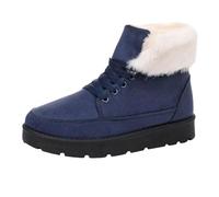 Bottes Femme Chaudes Confortables Compensé à Enfiler Antidérapante Légères | Bottines Mode Fourrées Bout Fermé Chaussures Durable et Pratique pour Automne Hiver Neige Quotidien Ville Extérieur