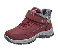 Bottes Femme D'hiver Élégantes Chaud Bottes Basses Confortable Bottines Noir Talon Bas Curvy Antidérapant Bottes Plateaux Neige Bottes En Plein Air Bottes De Neige Imperméable Fourrure Chaussures